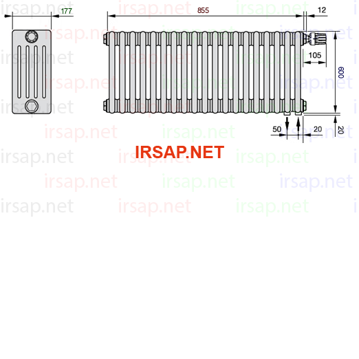 Радиатор IRSAP Tesi 50600/19 T25 CL 01
